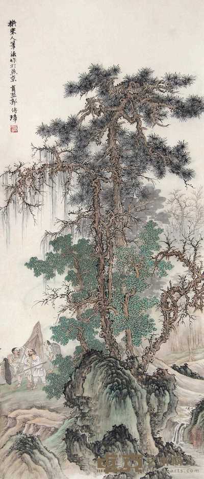 郭传璋 山水 立轴 87×42cm